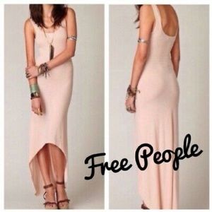 + FREE PEOPLE + Ribbed Hi Lo Dress